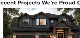 Completed custom residential home